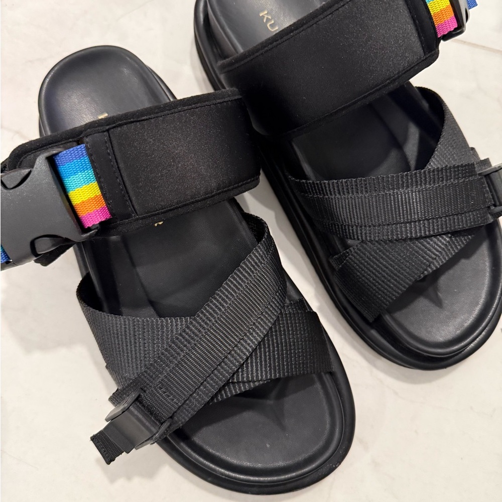 Kurt Geiger Black Sandals with Adjustable Straps